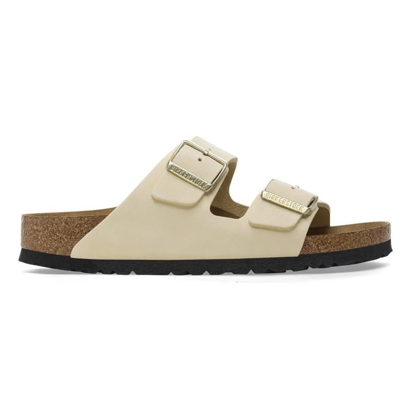 Image of Birkenstock Womens sandals Birkenstock Arizona Nubuck Beige Female 37 Etroit