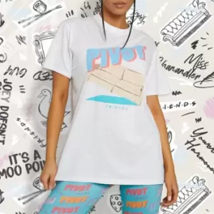 Image of I Saw It First Friends Pivot Pyjama Set - Blue