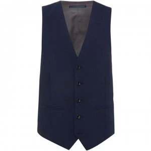 Image of Howick Tailored Haven Slim Fit Tonic Suit Waistcoat - Navy