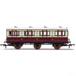 Image of Hornby LNWR 6 Wheel Coach 1st Class 1889 Red Model