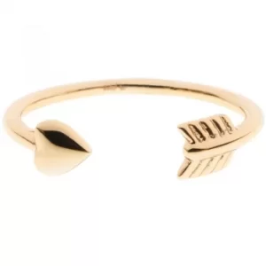 Image of Ted Baker Ladies PVD Gold plated CASSEA CUPIDS ARROW RING SM
