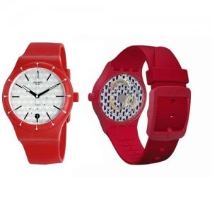 Image of Swatch Mens Sistem Corrida Plastic Watch - SUTR403