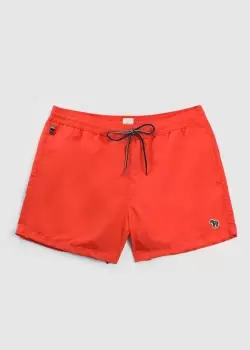Image of Paul Smith Mens Logo Swim Shorts In Orange