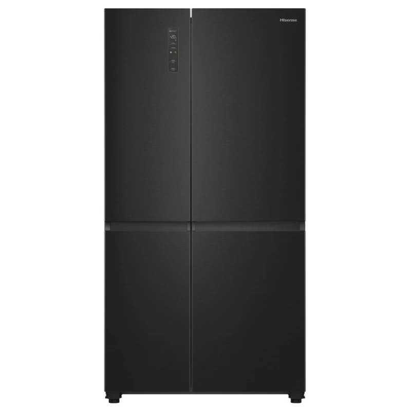 Image of Hisense PureFlat RS5P668SSFC WiFi Connected Total No Frost American Fridge Freezer - Black Stainless Steel - C Rated