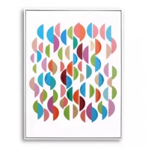 Image of Pn Home - Abstract Wall Art Hand Finished Framed Canvas Print Home Decoration Piece Refraction Framed Print