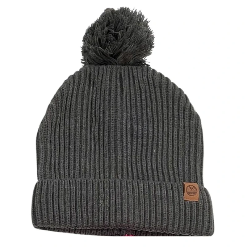 Image of Six Peaks Mens Pom Pom Beanie in Grey Grey Male One Size