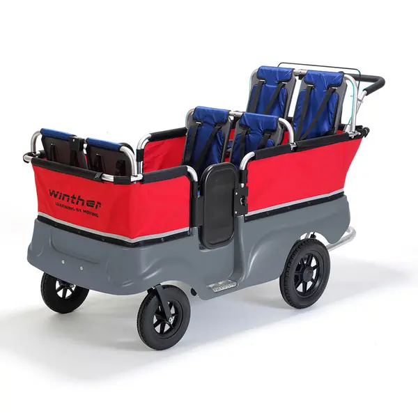 Image of Early Years Outdoor Commercial Winther Standard Turtle Kiddy Bus - 6 Seater