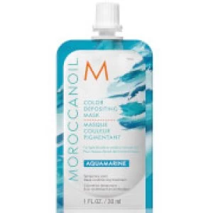 Image of Moroccanoil Color Depositing Mask 30ml (Various Shades) - Aquamarine