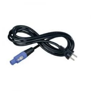 Image of Mains cable PowerCon socket PG plugTotal number of pins 3BlackNeutrikNKFCA15S1.50 m