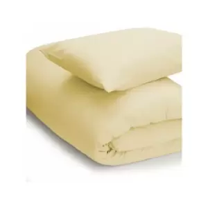 Image of Belledorm Easycare Polycotton Percale 200 Thread Count Duvet Cover, Honeydew, Super King