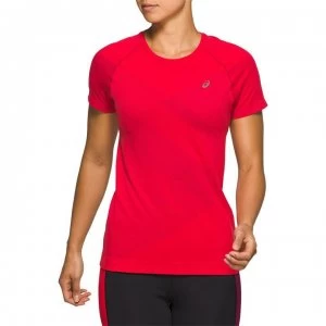 Image of Asics Seamless Tokyo T Shirt Ladies - Red