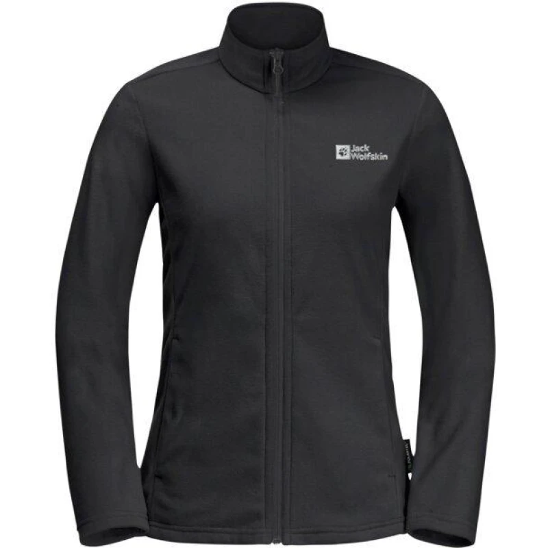 Image of Jack Wolfskin Womens JW Taunus Full-Zip Fleece Black female 8 (XS)