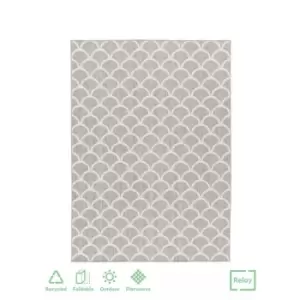 Image of Homemaker Grey Fan Rug 200 x 290cm