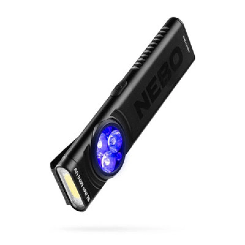 Image of Nebo Slim Mini Uv Rechargeable LED Flashlight (Black) 150 Lm