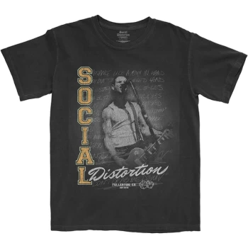 Image of Social Distortion - Athletics Unisex Medium T-Shirt - Black