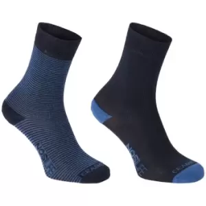 Image of Craghoppers Womens/Ladies NosiLife Anti Bacterial Twin Sock Pack UK Size 3-5