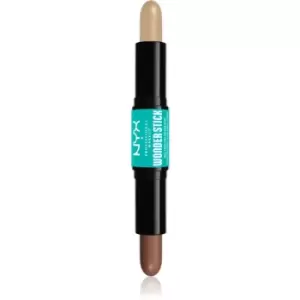 Image of NYX Professional Makeup Wonder Stick Dual Face Lift Two-Tone Contouring Stick Shade 02 Universal Light 2x4 g
