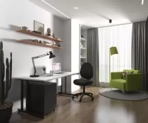 Image of Steel Mobile Pedestal Black