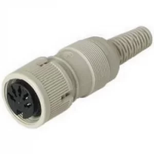 Image of Hirschmann 930 960-517-1 DIN connector Socket, straight Number of pins: 5 Grey