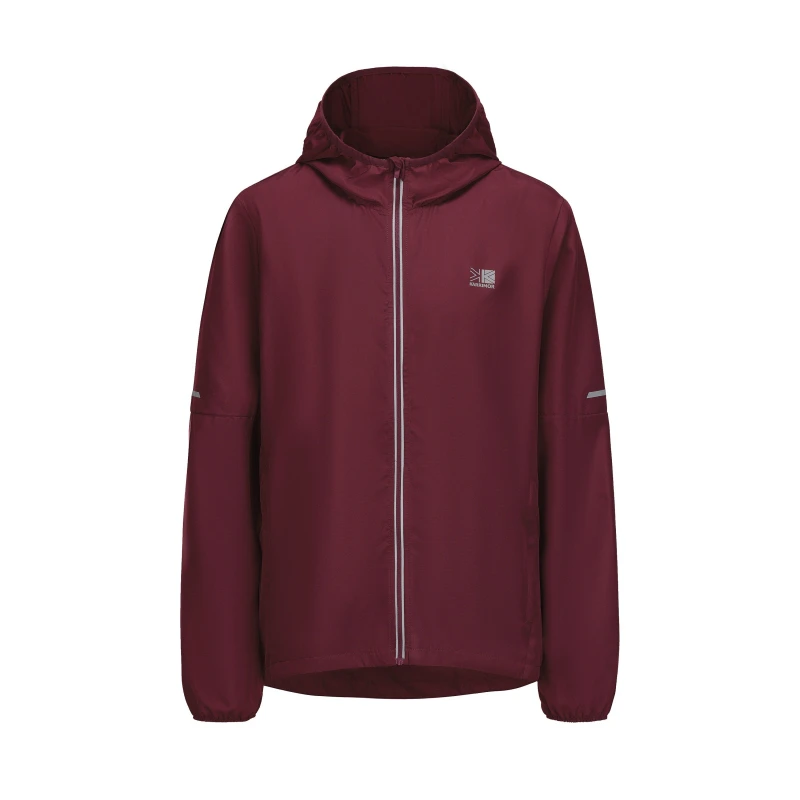 Image of Karrimor Mens Water Resistant Hooded Long Sleeve Performance Running Jacket Berry male S