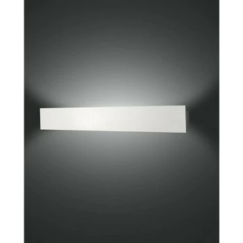 Image of Fabas Luce Lighting - Fabas Luce Lotus Integrated LED Wall Light White Glass