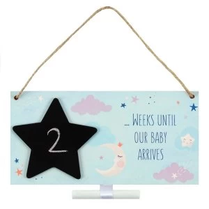 Image of Baby Arrival Countdown Plaque