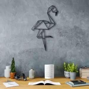 Image of Flamingo Black Decorative Metal Wall Accessory