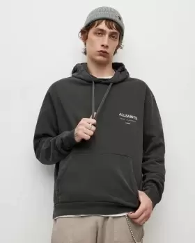 Image of AllSaints Underground Oversized Pullover Hoodie