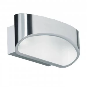 Image of 1 Light Indoor Wall Light Aluminium, White