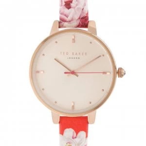 Image of Ted Baker Rose Gold Strap Watch - Rose gold