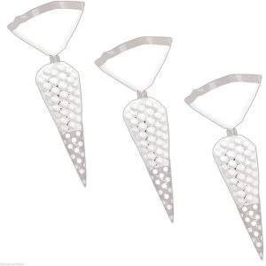 Image of Plastic Dot Cone Bags (Silver)