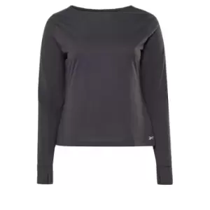Image of Reebok Workout Ready Supremium Long-Sleeve Top T-Long-Sle - Black