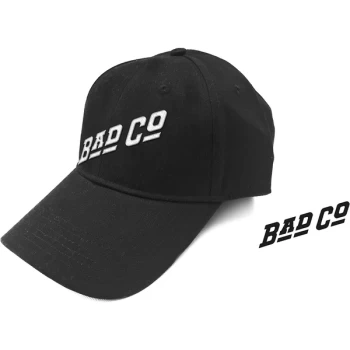 Image of Bad Company - Slant Logo Unisex Baseball Cap - Black