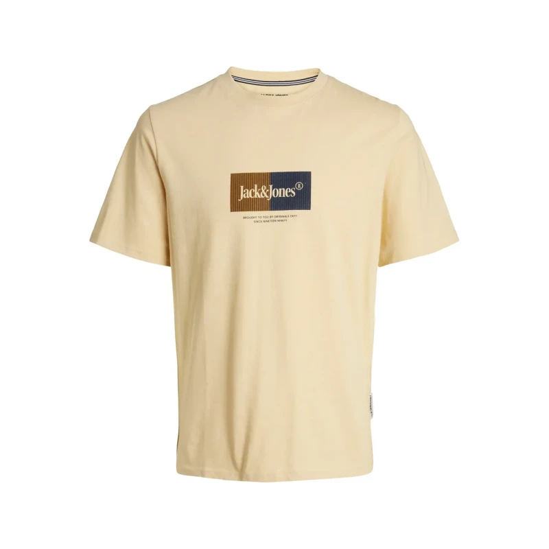 Image of jack & jones T-Shirt Jack & Jones Crew Jordalston Branding Jaune Male M