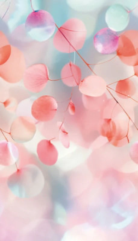 Image of As Creation Bricoflor Non-Woven Wallpaper, Funky Wallpaper, Leaf & Palm, Modern In Blue, Pink - 8,80 X 0,53 M