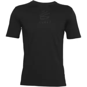 Image of Under Armour Curry Logo T Shirt Mens - Black
