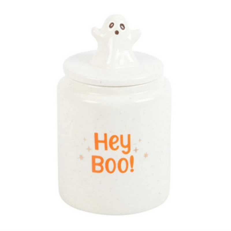 Image of Something Different Something Different Hey Boo Ghost Jar in White White One Size Unisex 5063574125833