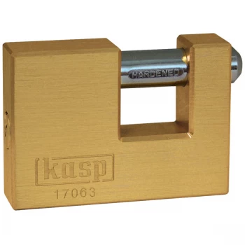Image of Kasp K17063D Brass Shutter Lock - 63mm