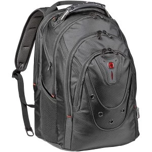 Image of Wenger 605501 17" Ibex 125th Anniversary Laptop Backpack with Tablet Pocket - Black 26 Litres