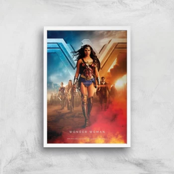 Image of DC Wonder Woman Giclee Art Print - A2 - White Frame