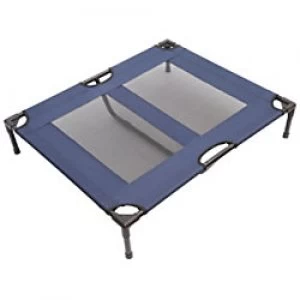 Image of PawHut Pet Bed Blue, Black 762mm x 915mm x 180 mm