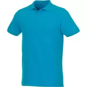 Image of Elevate Mens Beryl Short Sleeve Organic Polo Shirt (M) (Blue)
