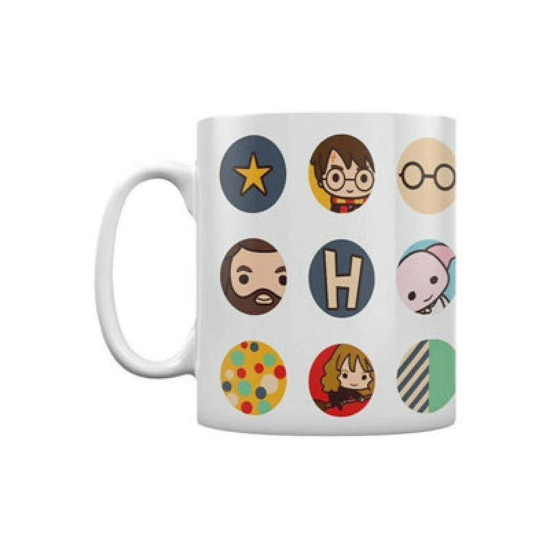 Image of Harry Potter Chibi Circles Mug White unisex