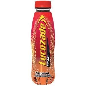 Image of Lucozade Energy 380ml Original Drink Bottle Pack of 24 40043