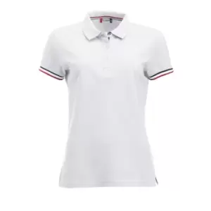 Image of Clique Womens/Ladies Newton Polo Shirt (M) (White)