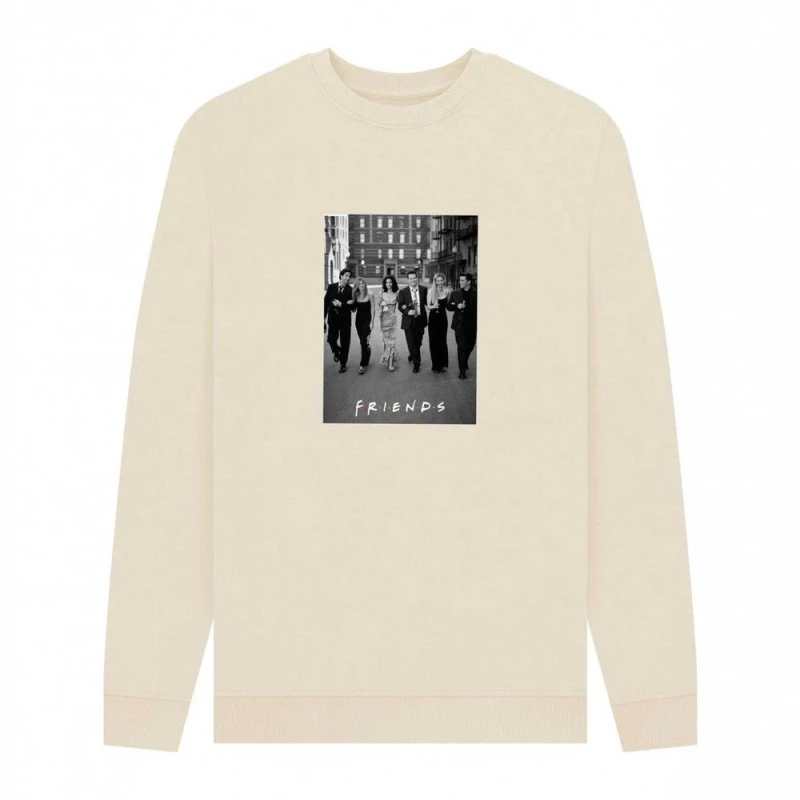 Image of Friends Mens Poster Sweatshirt in Ecru Size: Small Ecru Male S