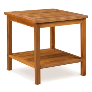 Image of Side Table Washington Acacia Wood 1.5x1.5x1.5ft