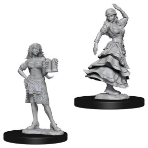 Image of Pathfinder Deep Cuts Unpainted Miniatures (W4) Bartender/Dancing Girl