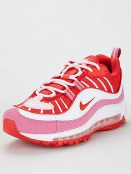 Image of Nike Air Max 98 - Red/White , Red/White, Size 7, Women