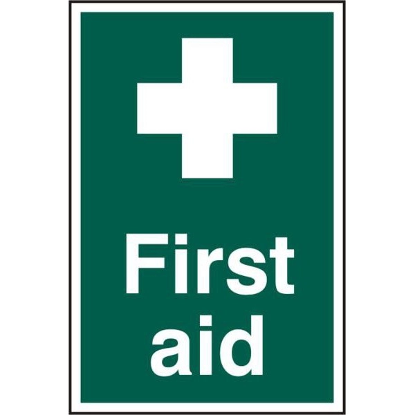 Image of ASEC First Aid 200mm x 300mm PVC Self Adhesive Sign